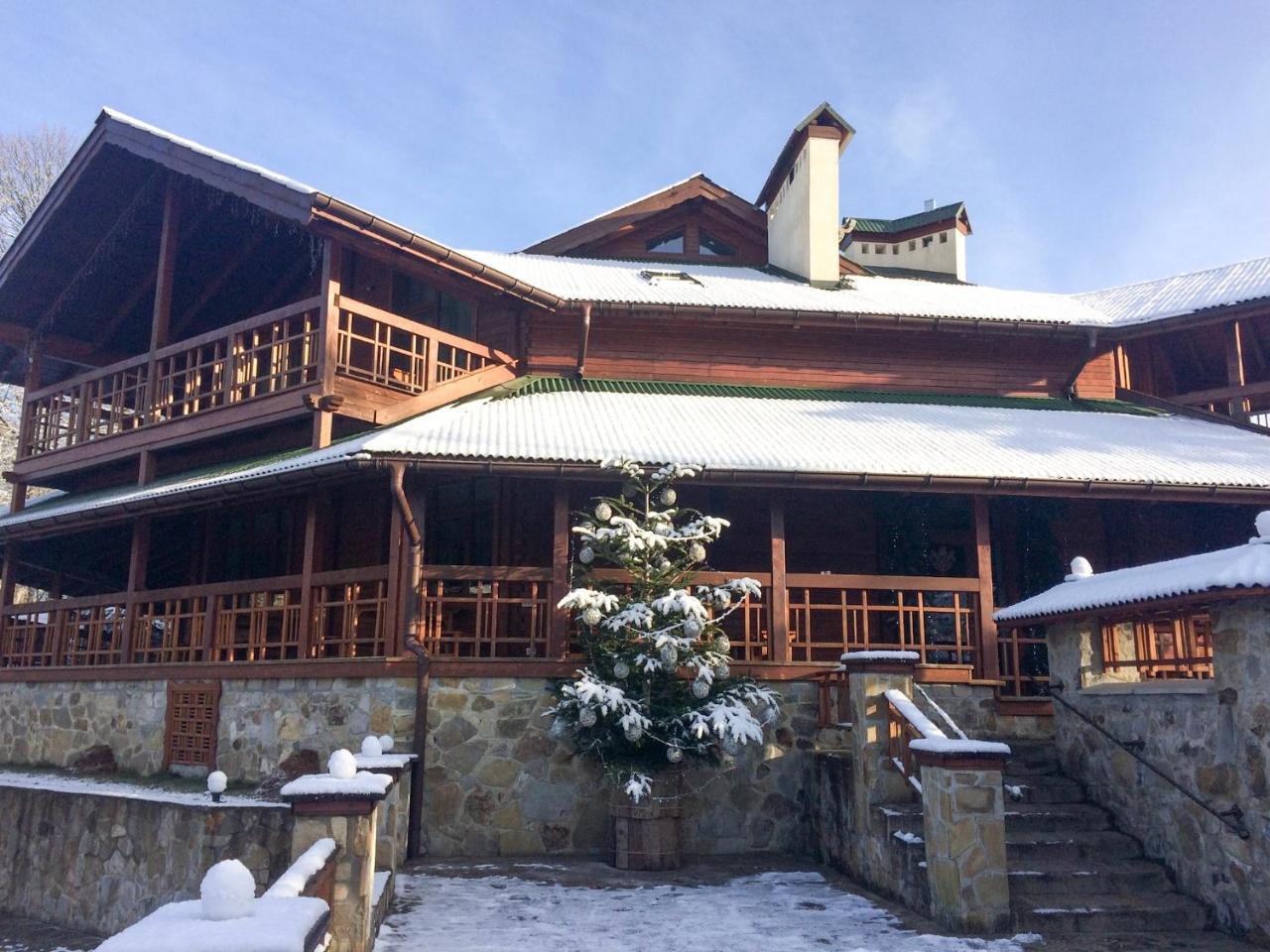 Hotel Eco Sadiba Kaskad Velyka Volosyanka Exterior foto